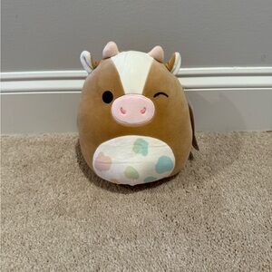 Squishmallows Griella Brown and White Cow Plush
